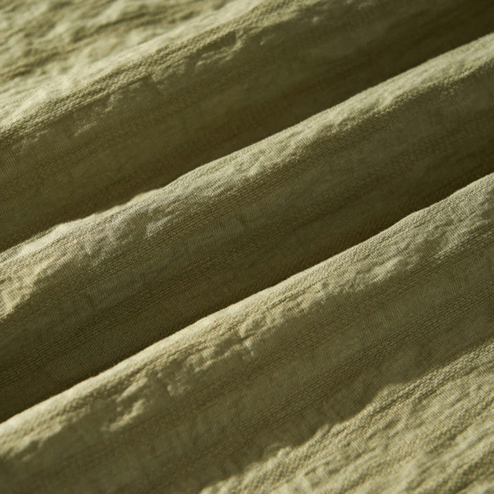 Camisa de manga corta de tencel con botones y diseño transpirable de Buddha Stones para hombre, de verano - image 12