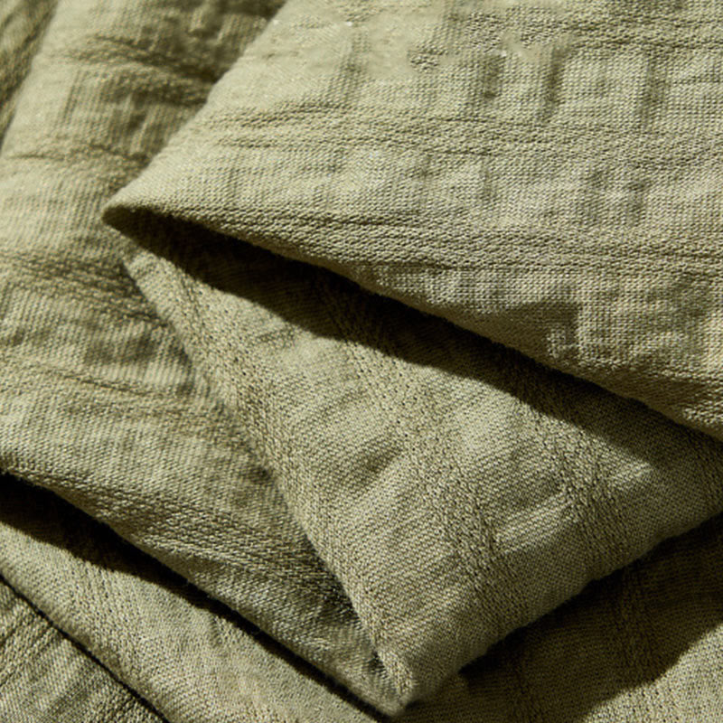 Camisa de manga corta de tencel con botones y diseño transpirable de Buddha Stones para hombre, de verano - image 11