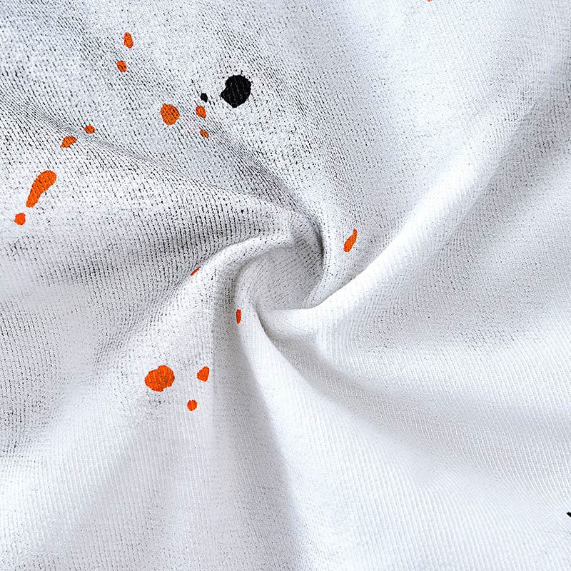 Camisa de algodón de manga corta con botones para hombre, con estampado de tinta de verano y Buddha Stones - image 17