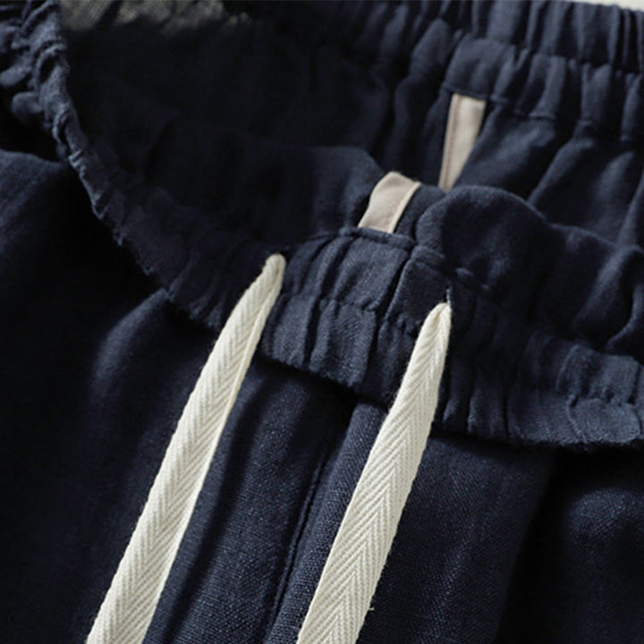 Pantalones casuales de algodón con diseño de cordón y Buddha Stones para mujer, de largo 7-8, con bolsillos - image 11