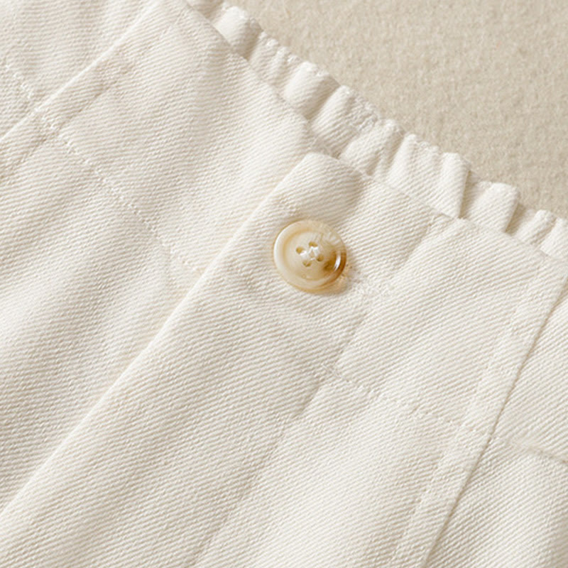 Pantalones casuales de encaje con diseño de patchwork de Buddha Stones para mujer, cintura alta, pierna ancha, largo hasta el tobillo, con bolsillos y cremallera. - image 4