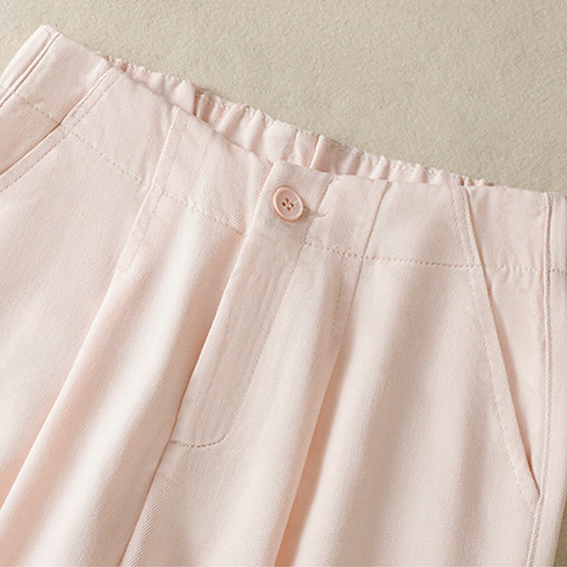Pantalones casuales de encaje con diseño de patchwork de Buddha Stones para mujer, cintura alta, pierna ancha, largo hasta el tobillo, con bolsillos y cremallera. - image 11