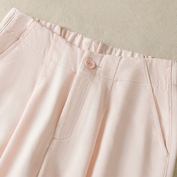 Pantalones casuales de encaje con diseño de patchwork de Buddha Stones para mujer, cintura alta, pierna ancha, largo hasta el tobillo, con bolsillos y cremallera. - image 10