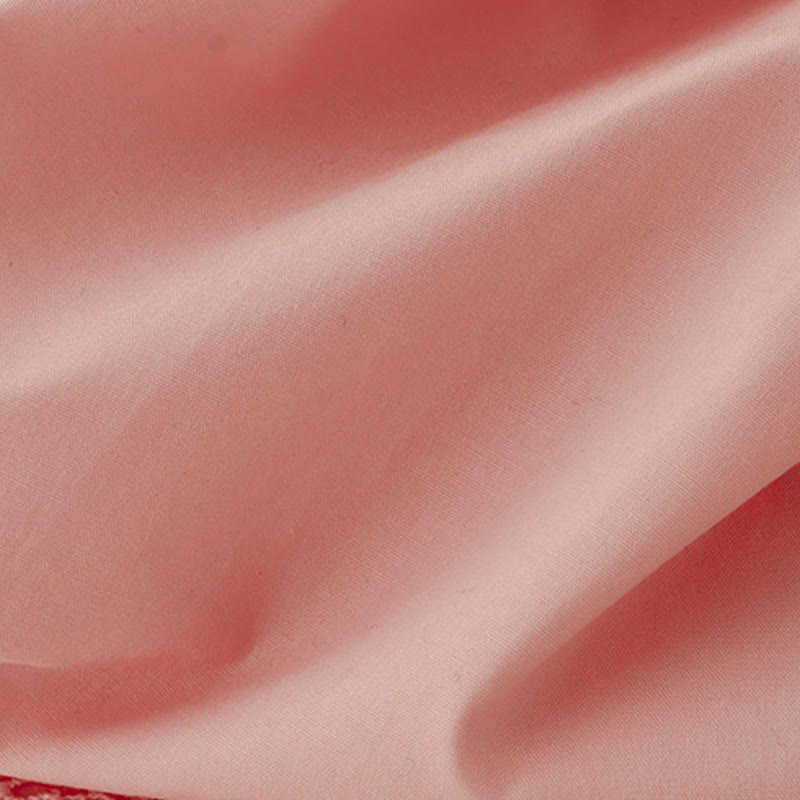 Pantalones de algodón hasta el tobillo con pernera ancha y bolsillos para mujer, diseño de patchwork, encaje liso y cordón ajustable, Buddha Stones Commute - image 6