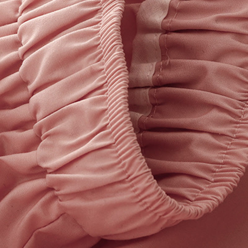 Pantalones de algodón hasta el tobillo con pernera ancha y bolsillos para mujer, diseño de patchwork, encaje liso y cordón ajustable, Buddha Stones Commute - image 4