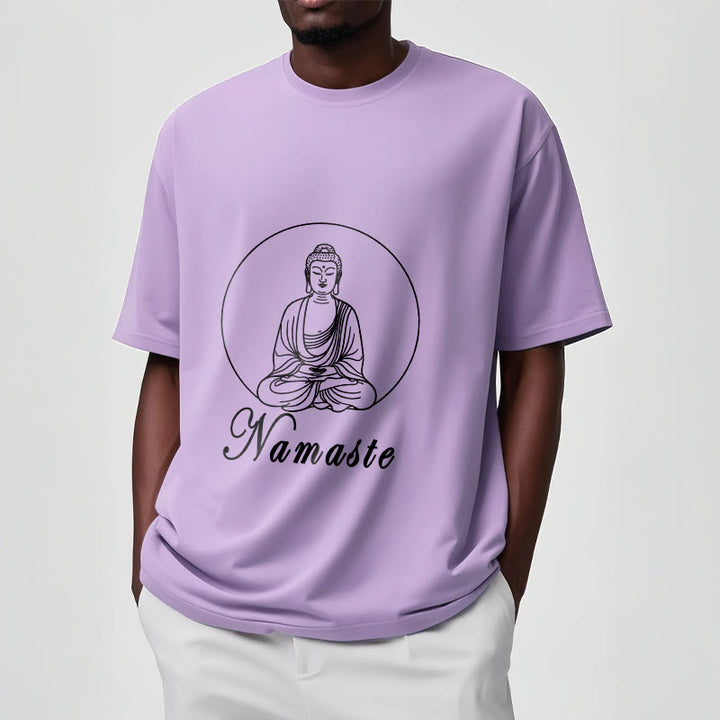 Buddha Stones NAMASTE Buda Meditando Camiseta Camiseta - image 18