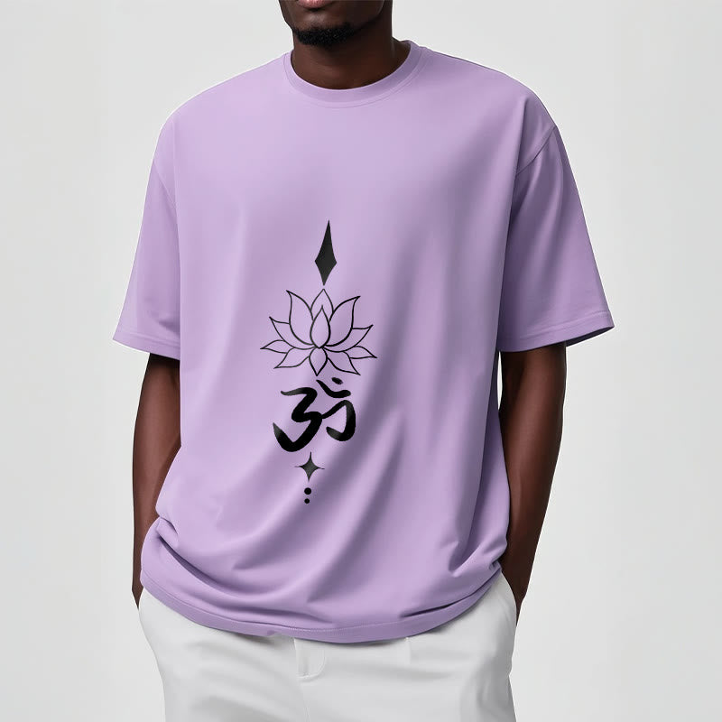 Camiseta con símbolo Om y loto de Buddha Stones - image 17