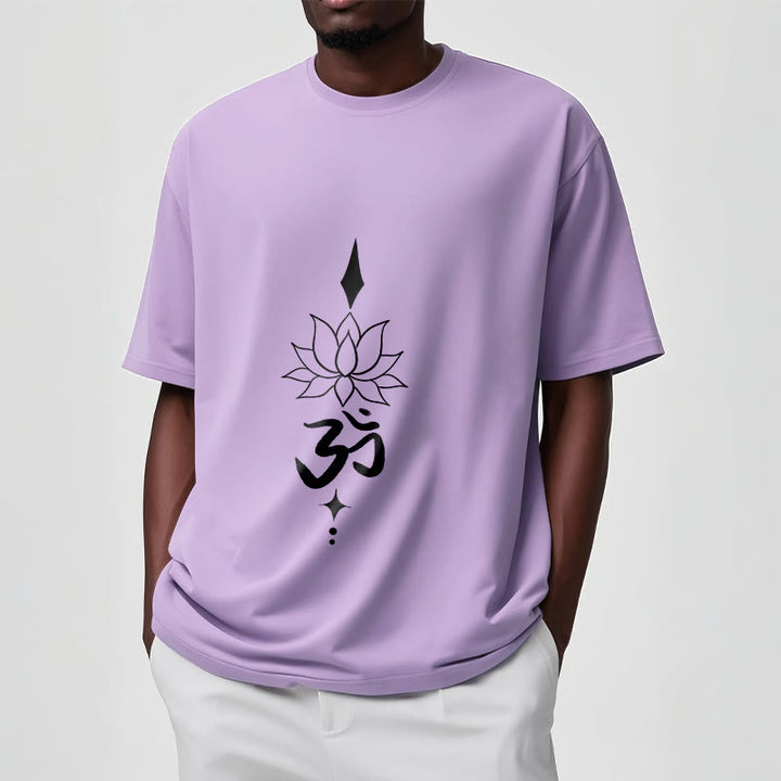 Camiseta con símbolo Om y loto de Buddha Stones - image 17