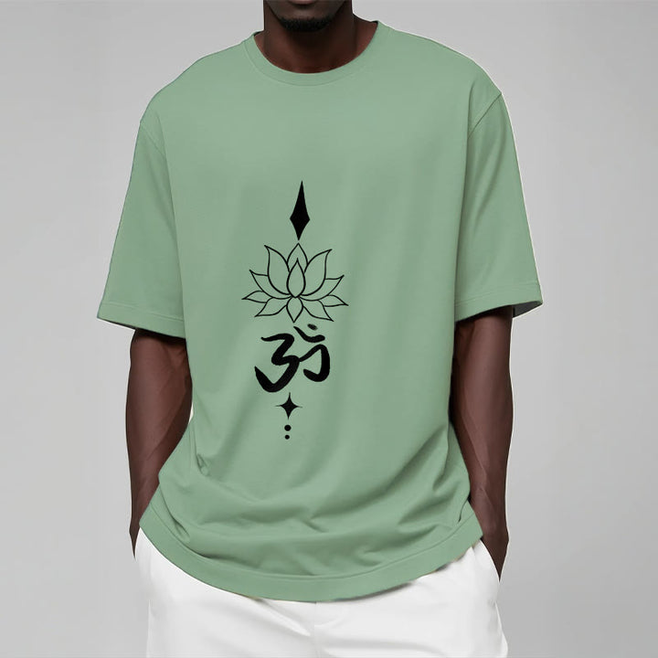 Camiseta con símbolo Om y loto de Buddha Stones - image 19