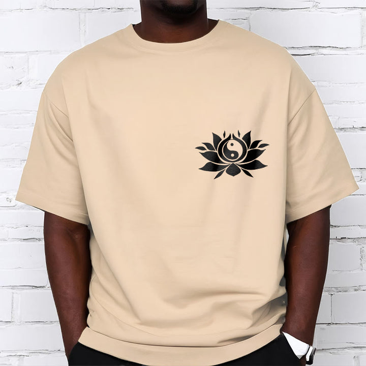 Camiseta con diseño de flor de loto y yang con Buddha Stones - image 13
