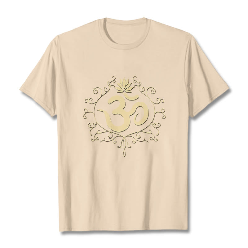 Camiseta con Buddha Stones, símbolo Om, vides y flor de loto - Sopa de mariscos - 2XL - image 11