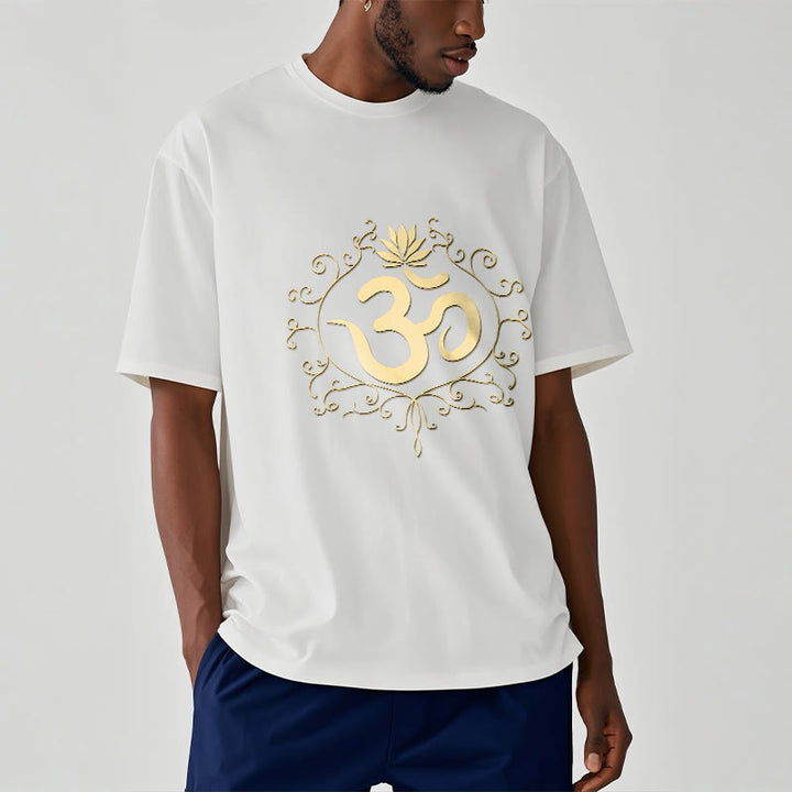 Camiseta con Buddha Stones, símbolo Om, vides y flor de loto - image 8