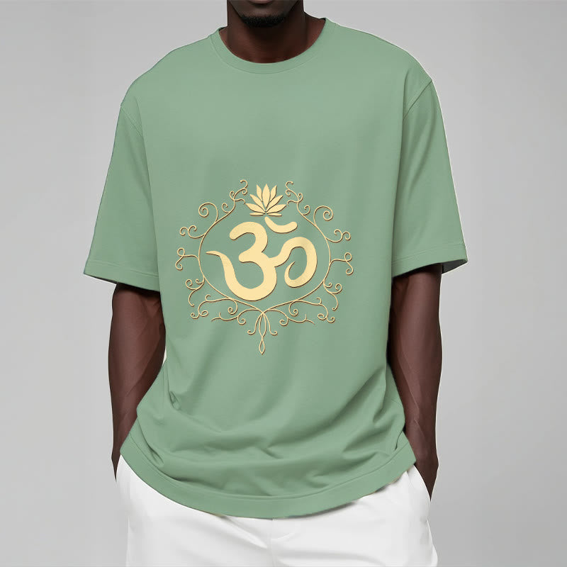 Camiseta con Buddha Stones, símbolo Om, vides y flor de loto - image 19