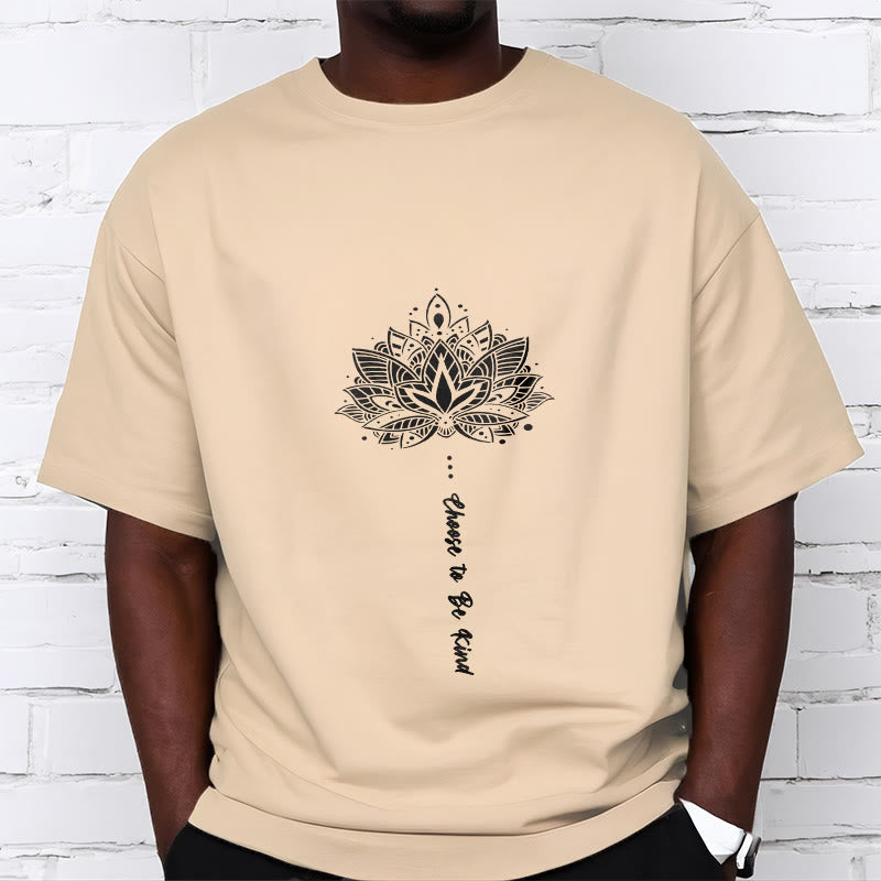 Camiseta con flores geométricas "Elegir ser amable" de Buddha Stones - image 11