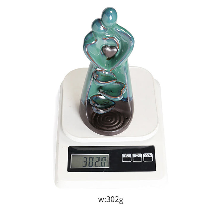 Quemador de incienso curativo con fuente de humo de cerámica con reflujo de amor y Buddha Stones para pareja de enamorados. - image 12