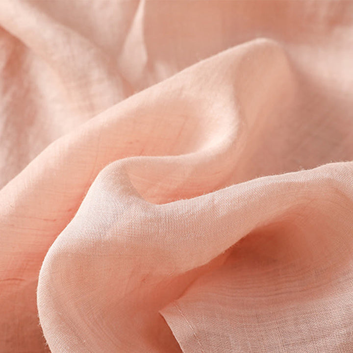 Camisa informal de poliéster con cuello en V y media manga con botones de rana y bordado de Buddha Stones para mujer - image 26