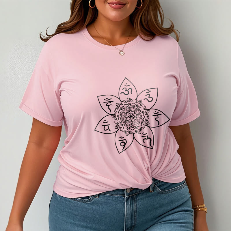 Camiseta con estampado de Buddha Stones Mandala Om Mani Padme Hum - image 13