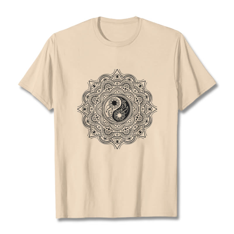 Camiseta con estampado de símbolo YinYang y mandala de Buddha Stones - Sopa de mariscos - 2XL - image 11
