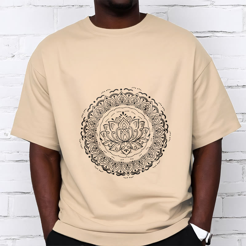 Camiseta con estampado de flor de loto y mandala de Buddha Stones - image 10