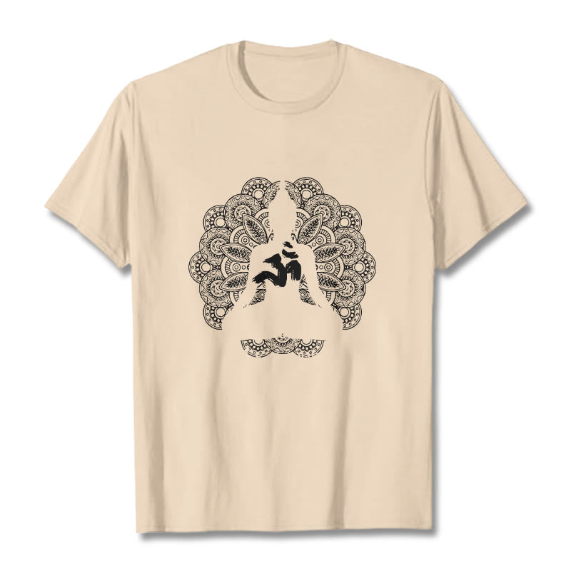 Camiseta con estampado de símbolo Om y mandala de colores puros con Buddha Stones - Sopa de mariscos - 2XL - image 8