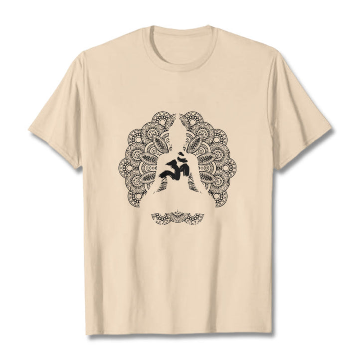 Camiseta con estampado de símbolo Om y mandala de colores puros con Buddha Stones - Sopa de mariscos - 2XL - image 8