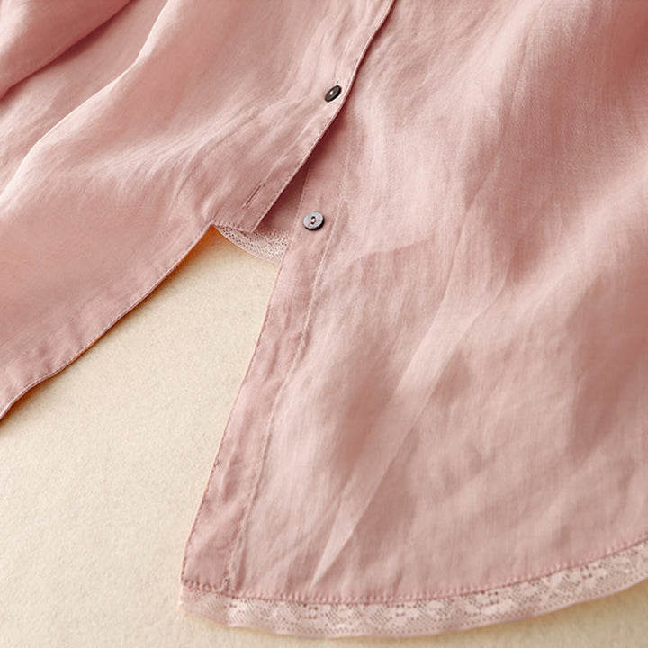 Camiseta informal de algodón y poliéster con cuello redondo para mujer con diseño de Buddha Stones - image 2