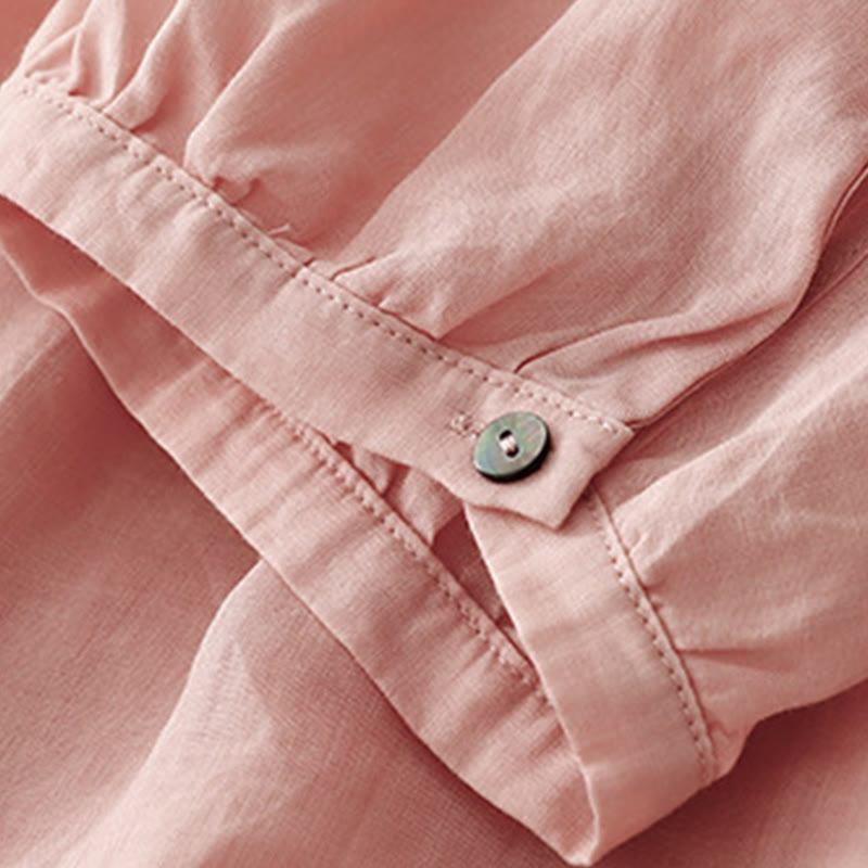 Camiseta informal de algodón y poliéster con cuello redondo para mujer con diseño de Buddha Stones - image 3