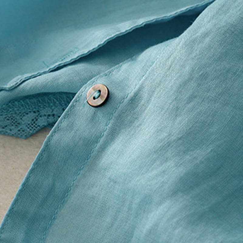 Camiseta informal de algodón y poliéster con cuello redondo para mujer con diseño de Buddha Stones - image 7