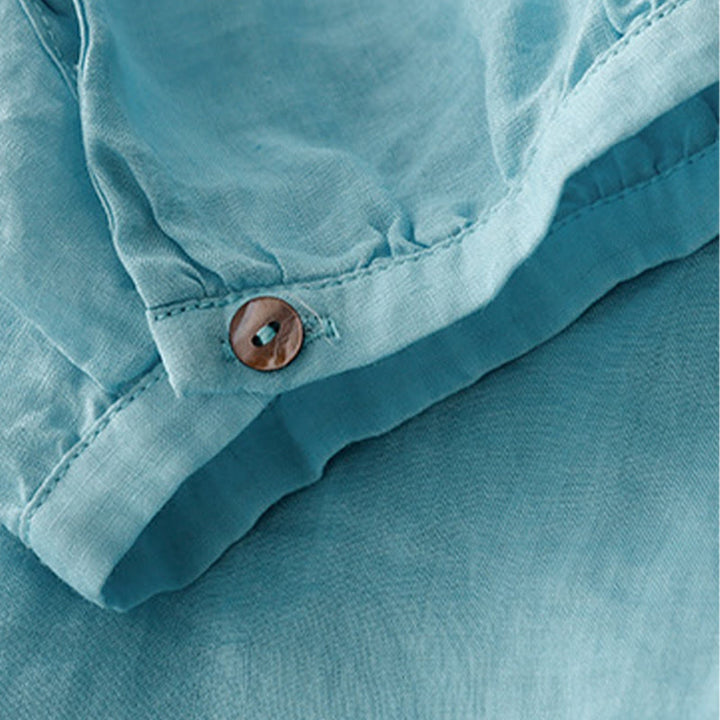 Camiseta informal de algodón y poliéster con cuello redondo para mujer con diseño de Buddha Stones - image 9