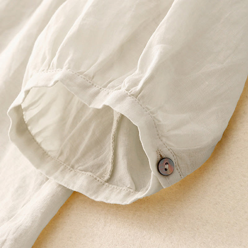 Camiseta informal de algodón y poliéster con cuello redondo para mujer con diseño de Buddha Stones - image 19