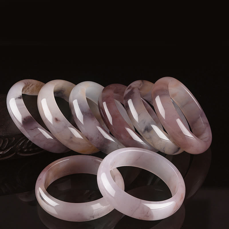 Brazalete de protección de la felicidad de jade púrpura con Buddha Stones - image 16