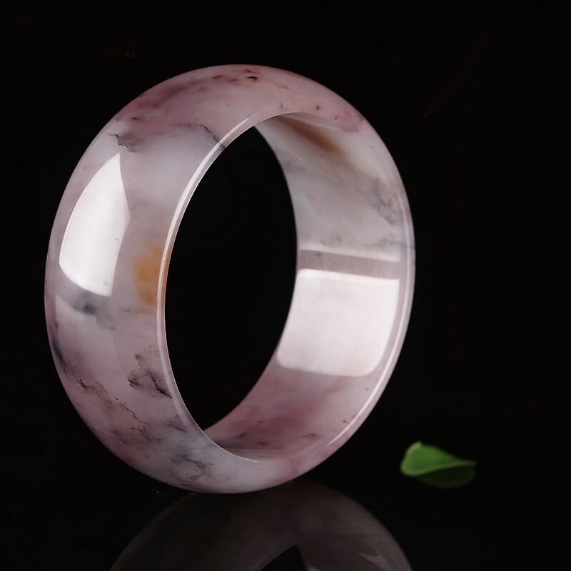 Brazalete de protección de la felicidad de jade púrpura con Buddha Stones