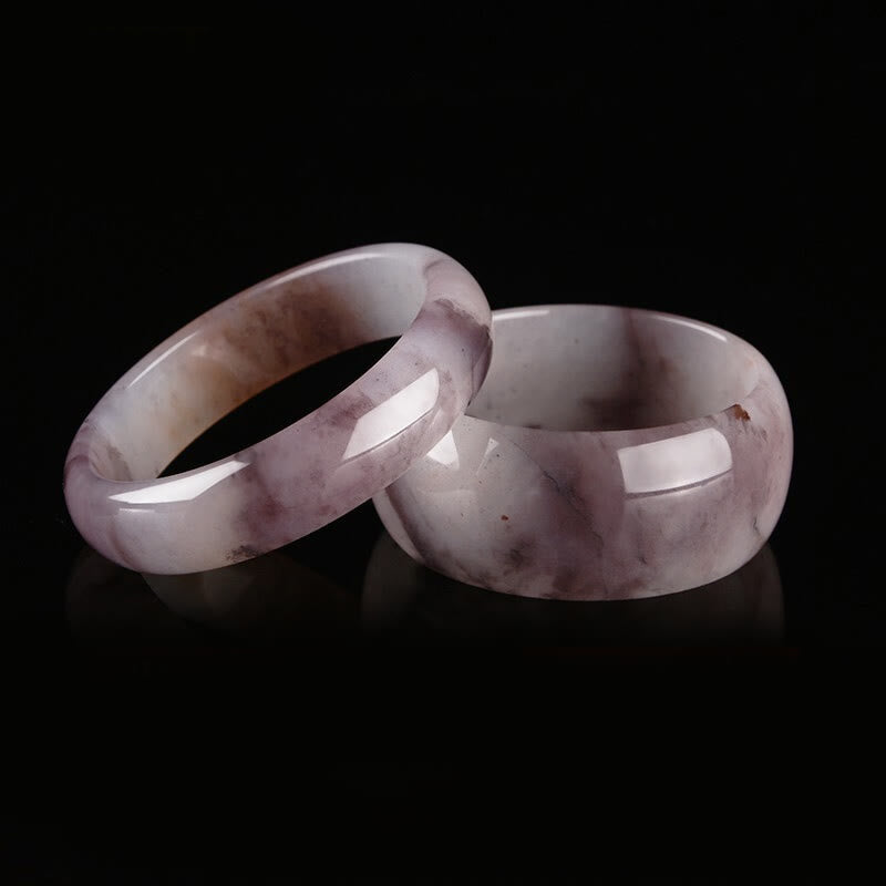 Brazalete de protección de la felicidad de jade púrpura con Buddha Stones - image 12