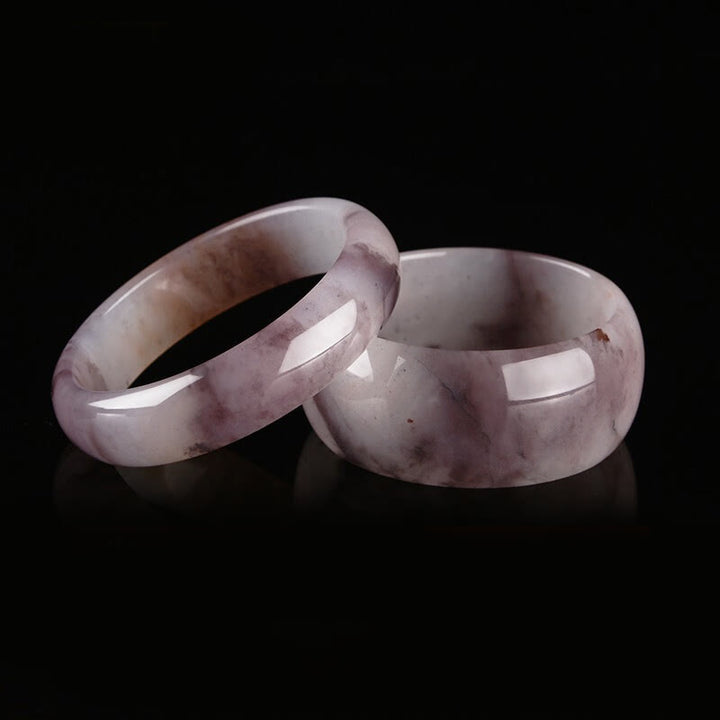 Brazalete de protección de la felicidad de jade púrpura con Buddha Stones - image 12