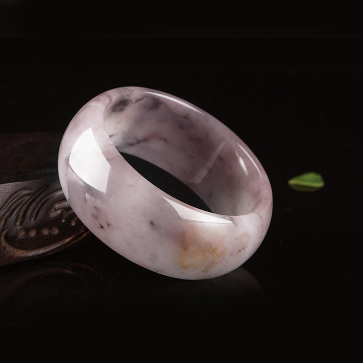 Brazalete de protección de la felicidad de jade púrpura con Buddha Stones - image 13