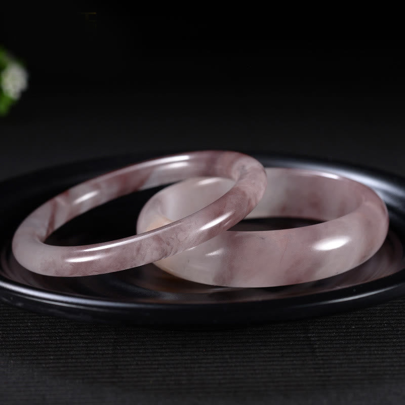 Brazalete de protección de la felicidad de jade púrpura con Buddha Stones - image 1