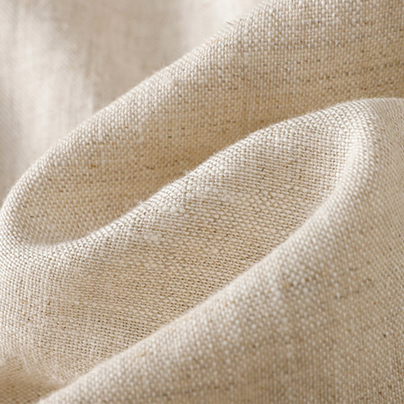 Pantalones anchos de algodón para mujer con cordón y cuentas bordadas con Buddha Stones y bolsillos - image 19