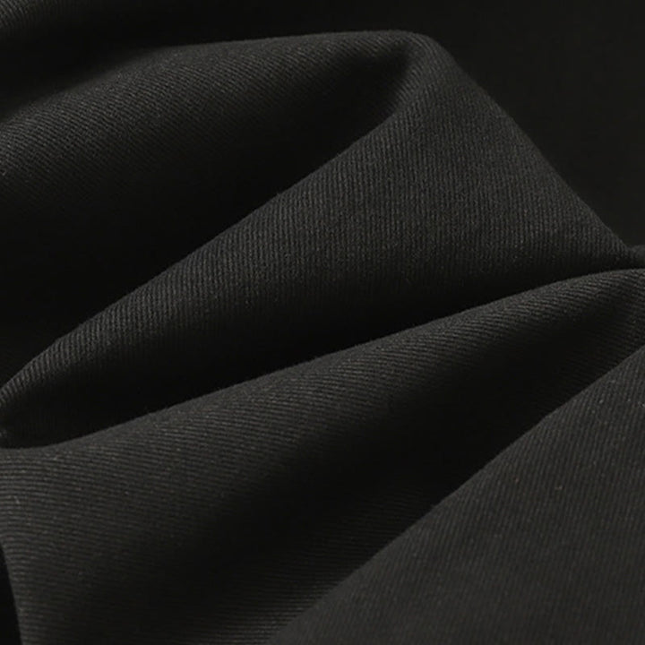 Pantalones de algodón de pierna ancha con bolsillos y cinturón de encaje de color liso para mujer de Buddha Stones Daily - image 20