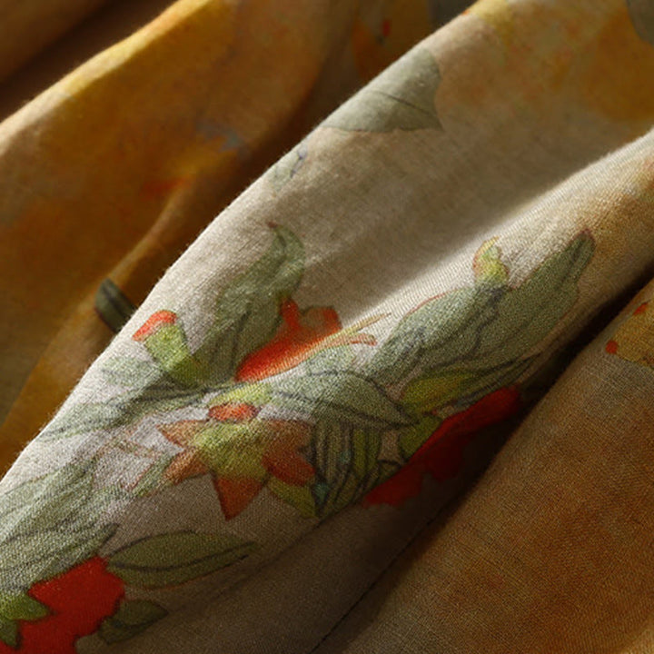 Pantalones harén para mujer con diseño retro informal de botones de rana chinos y bolsillos, con Buddha Stones - image 2