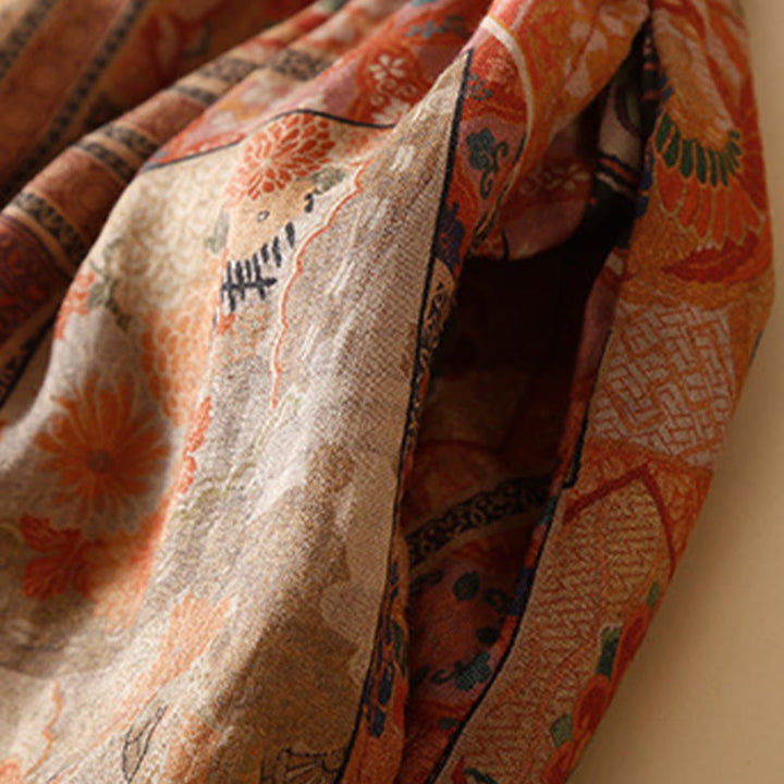 Pantalones harén para mujer con diseño retro informal de botones de rana chinos y bolsillos, con Buddha Stones - image 17