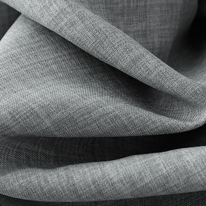 Pantalones anchos de lino y algodón para mujer Buddha Stones Plain LightSteelBlue con bolsillos - image 6