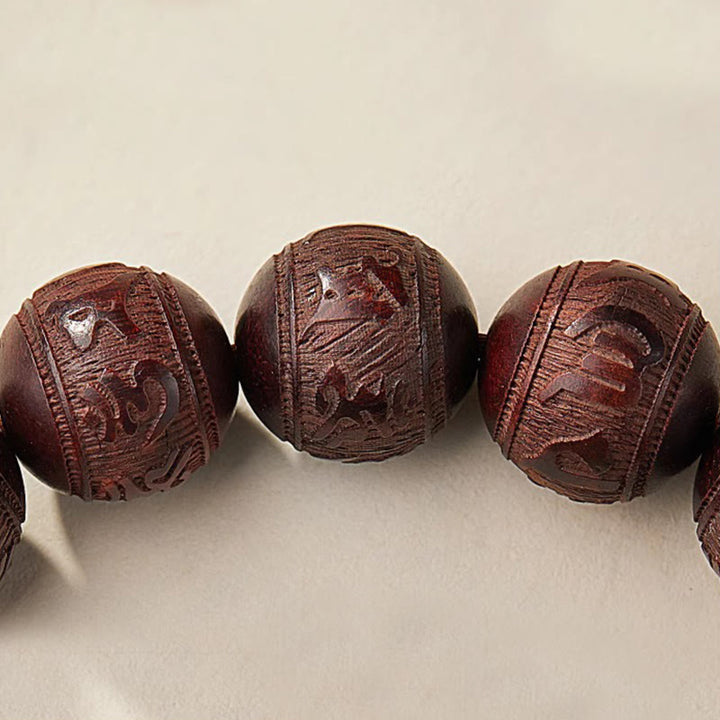 Buddha Stones pequeñas de sándalo rojo y cinco direcciones de los dioses de la riqueza y la calma - image 17