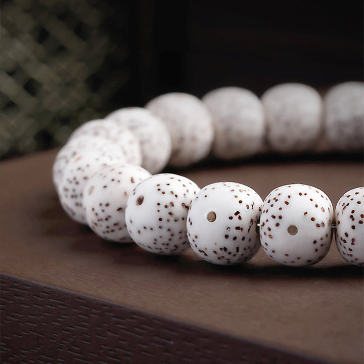 Pulsera de paz interior con Buddha Stones pulidas a mano, estrella, luna, semilla de Bodhi y patrón de elefante - image 14