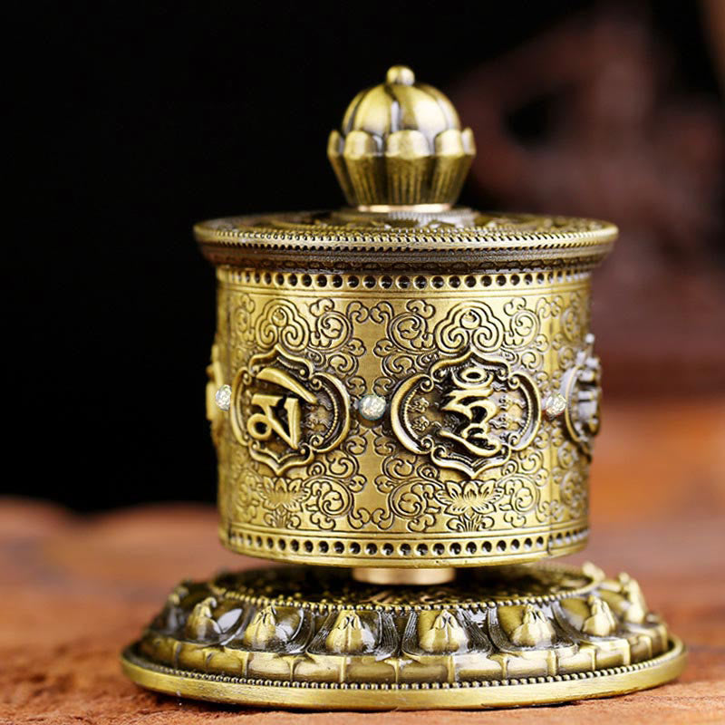 Decoración del coche de la rueda de oración de bendición tibetana - image 1
