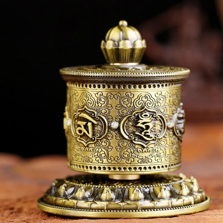 Decoración del coche de la rueda de oración de bendición tibetana - image 1