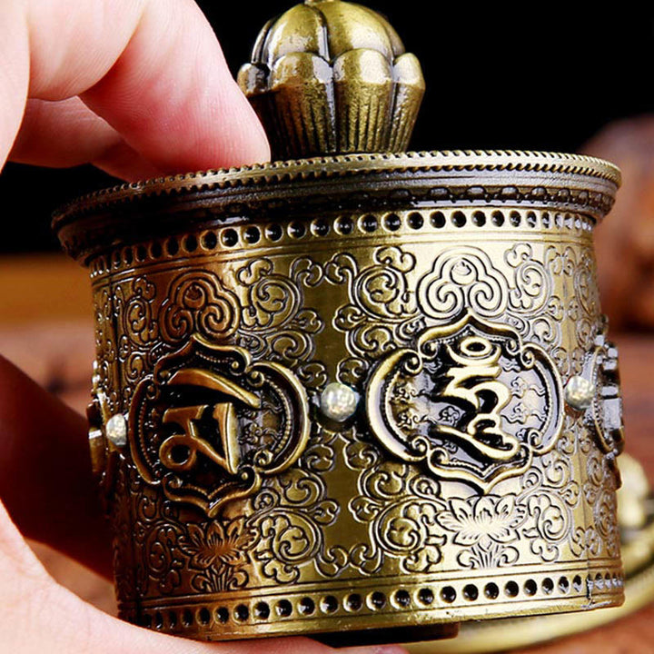 Decoración del coche de la rueda de oración de bendición tibetana - image 2