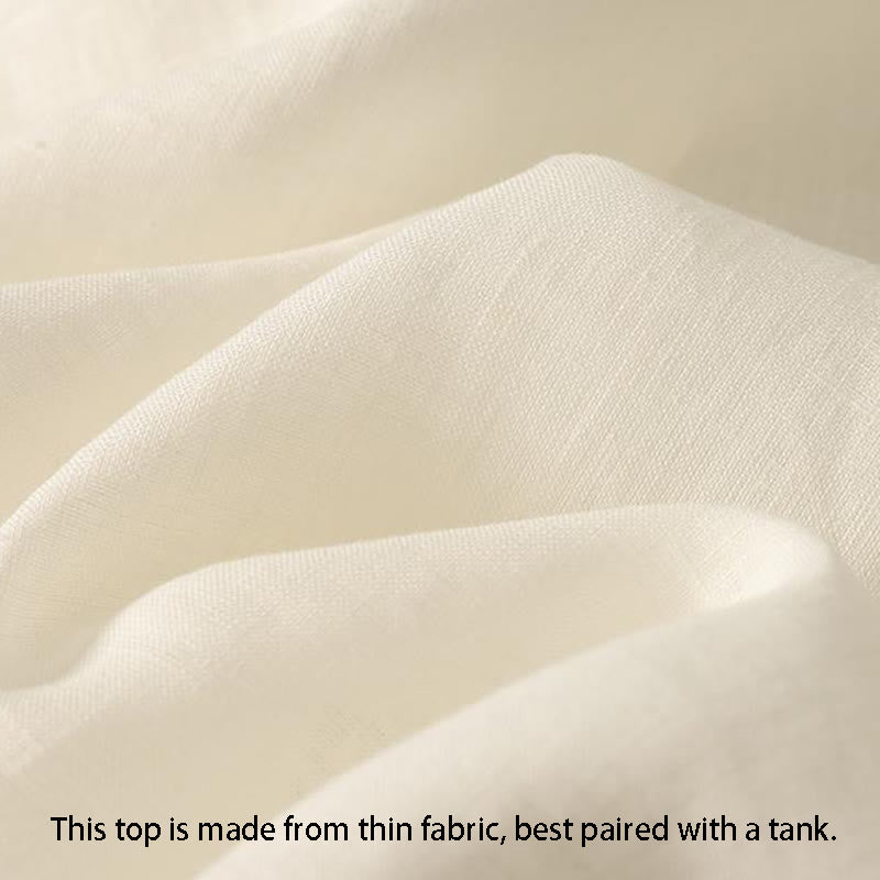 Chaleco sin mangas de algodón para mujer con diseño retro de cuello en V y botones con Buddha Stones - image 15