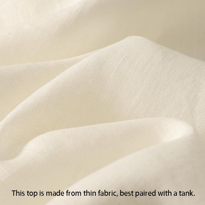 Chaleco sin mangas de algodón para mujer con diseño retro de cuello en V y botones con Buddha Stones - image 15