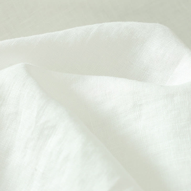 Camisa de mujer con cuello en V, media manga y botones lisos de Buddha Stones - image 15