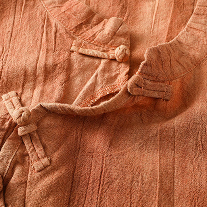 Chaleco sin mangas de algodón para mujer con diseño retro de rana y botones de Buddha Stones - image 6